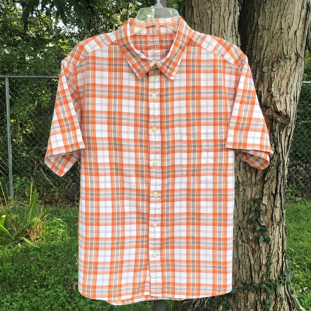 Arizona Jean Co button down plaid shirt XL
